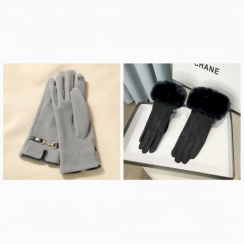 Wholesale of Womens Outdoor Winter Velvet Gloves